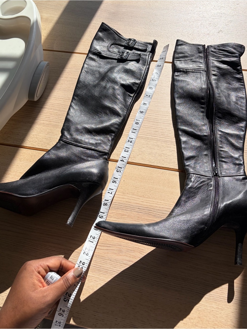Ker.lesscci 8 Women's Black Over-the-Knee Stiletto Boots